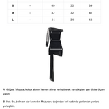 Desenli tek omuz tek kol detaylı drapeli mini elbise