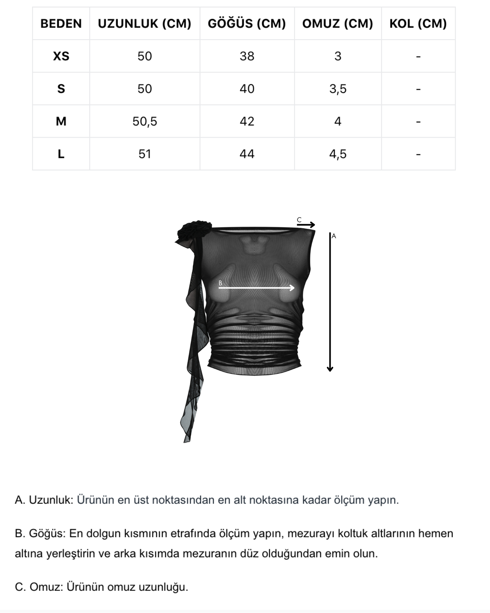 Siyah transparan çiçek detaylı kolsuz top