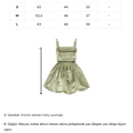 Khela yeşil balon mini elbise