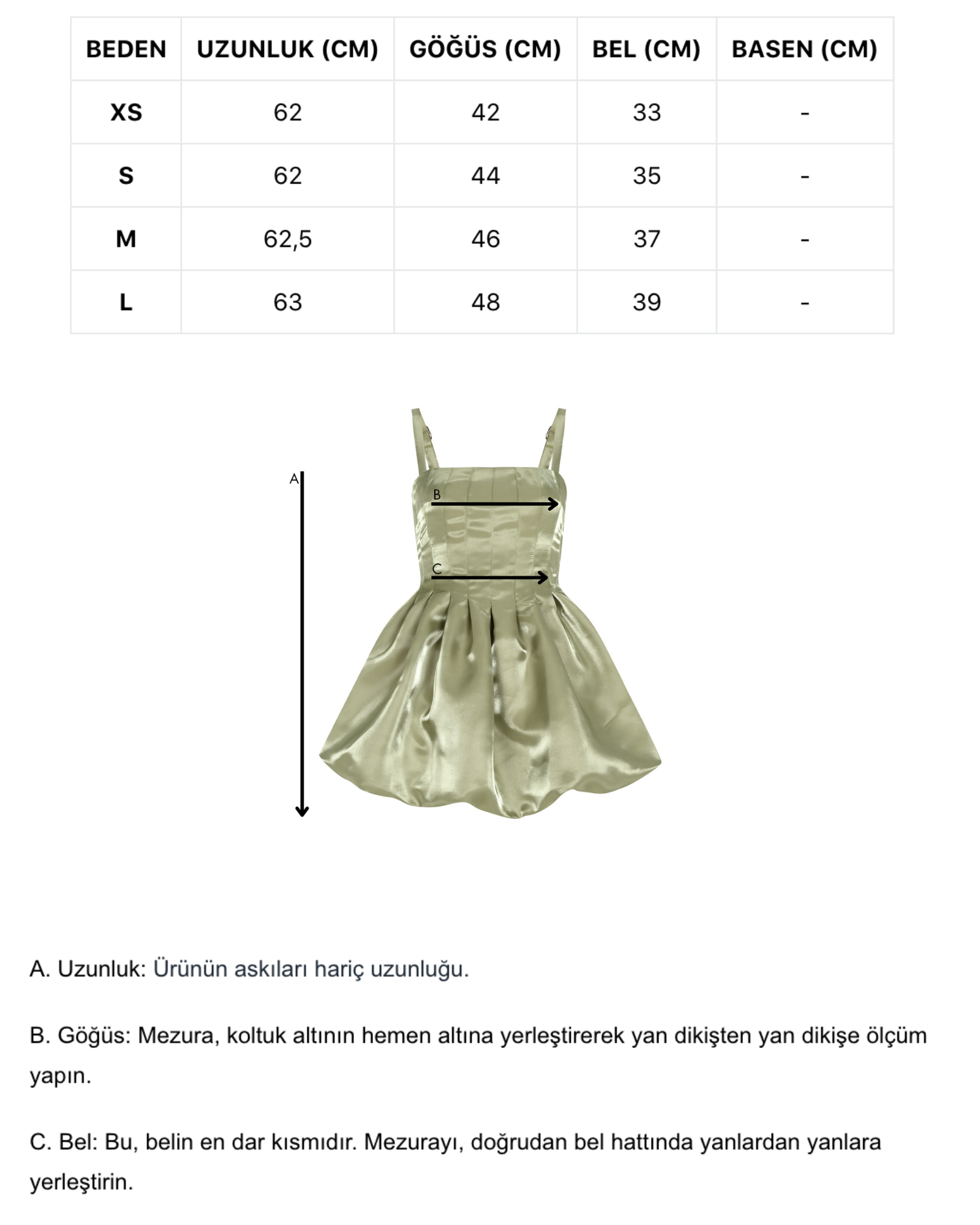 Khela yeşil balon mini elbise