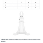Beyaz çıkarılabilir tül detaylı drapeli mini elbise
