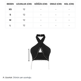 SCANDALOUS BANDEU TOP IN BLACK