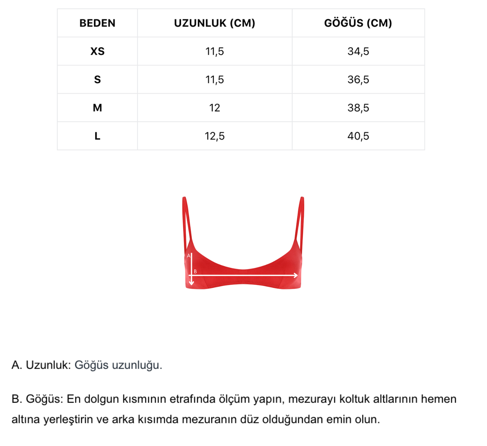 kırmızı minimal bra
