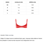 kırmızı minimal bra
