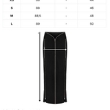 Khela siyah fermuar detaylı maksi etek