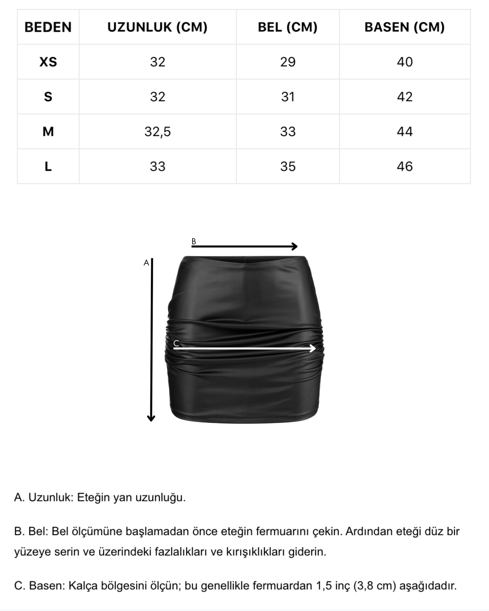 Khela drapeli mini siyah etek
