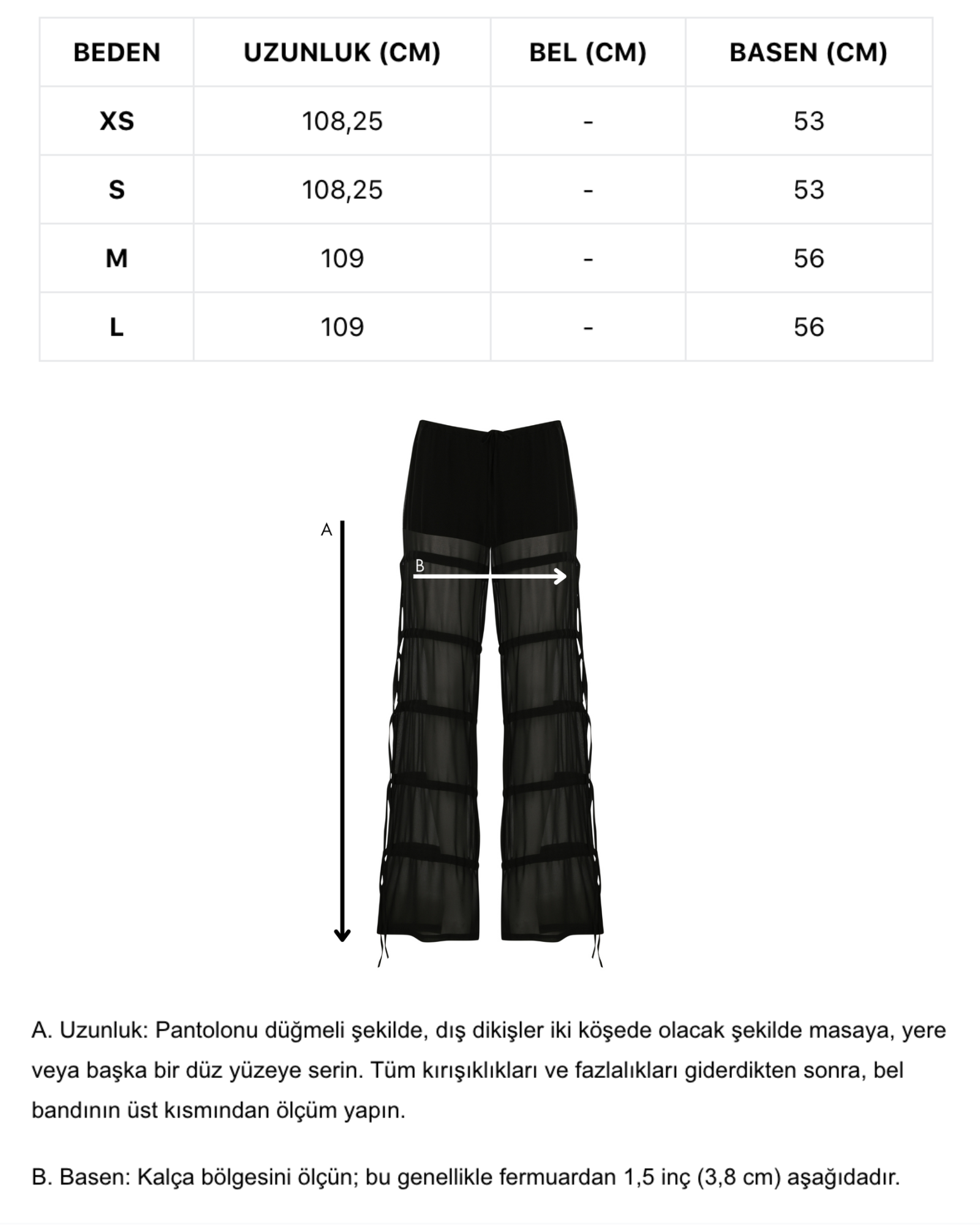 Siyah jarse şortlu şifon uzun pantolon