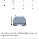 Mavi mini boy cepli şort