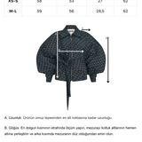 Mavi asimetrik kemerli bomber büyük beden kalıp ceket.