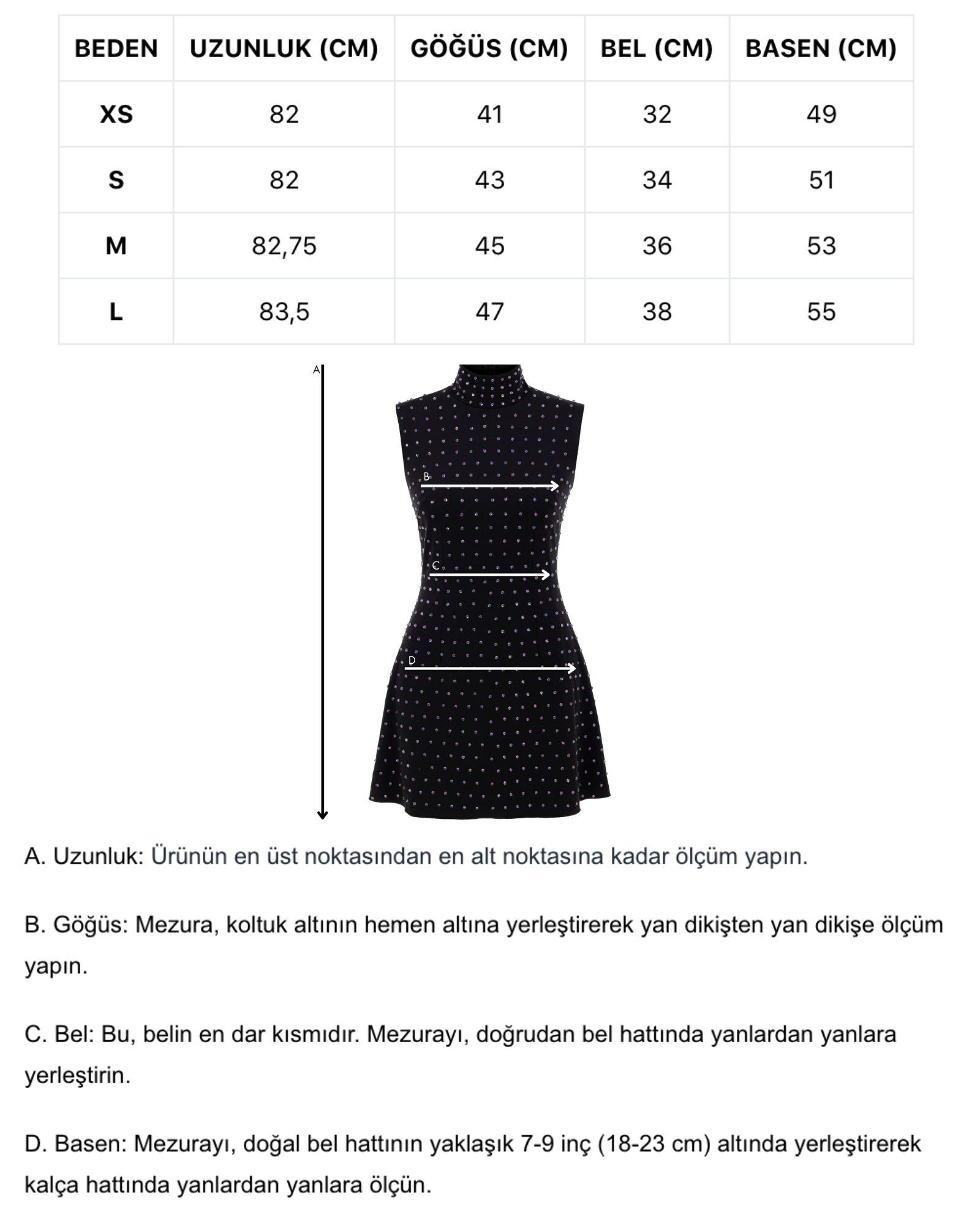 Khela siyah dik yaka sıfır kol lila taşlı mini elbise