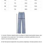 Khela parlak taşlı gri pantolon