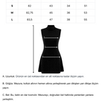 Khela siyah dik yaka sıfır kol gri taşlı mini elbise