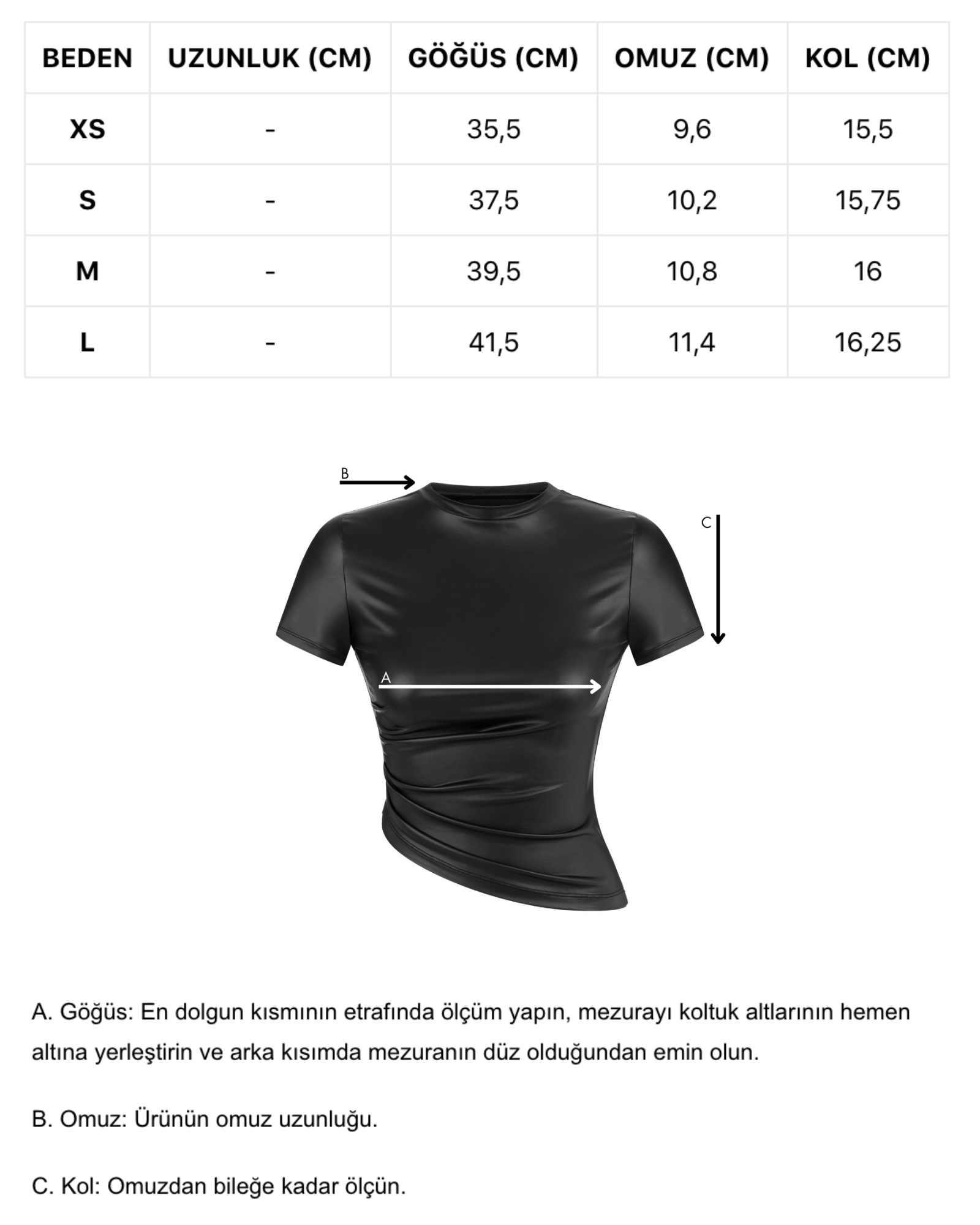 Khela siyah drape detaylı yarım kol top