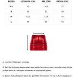 Mor metalik astarlı jarse kumaşlı mini etek