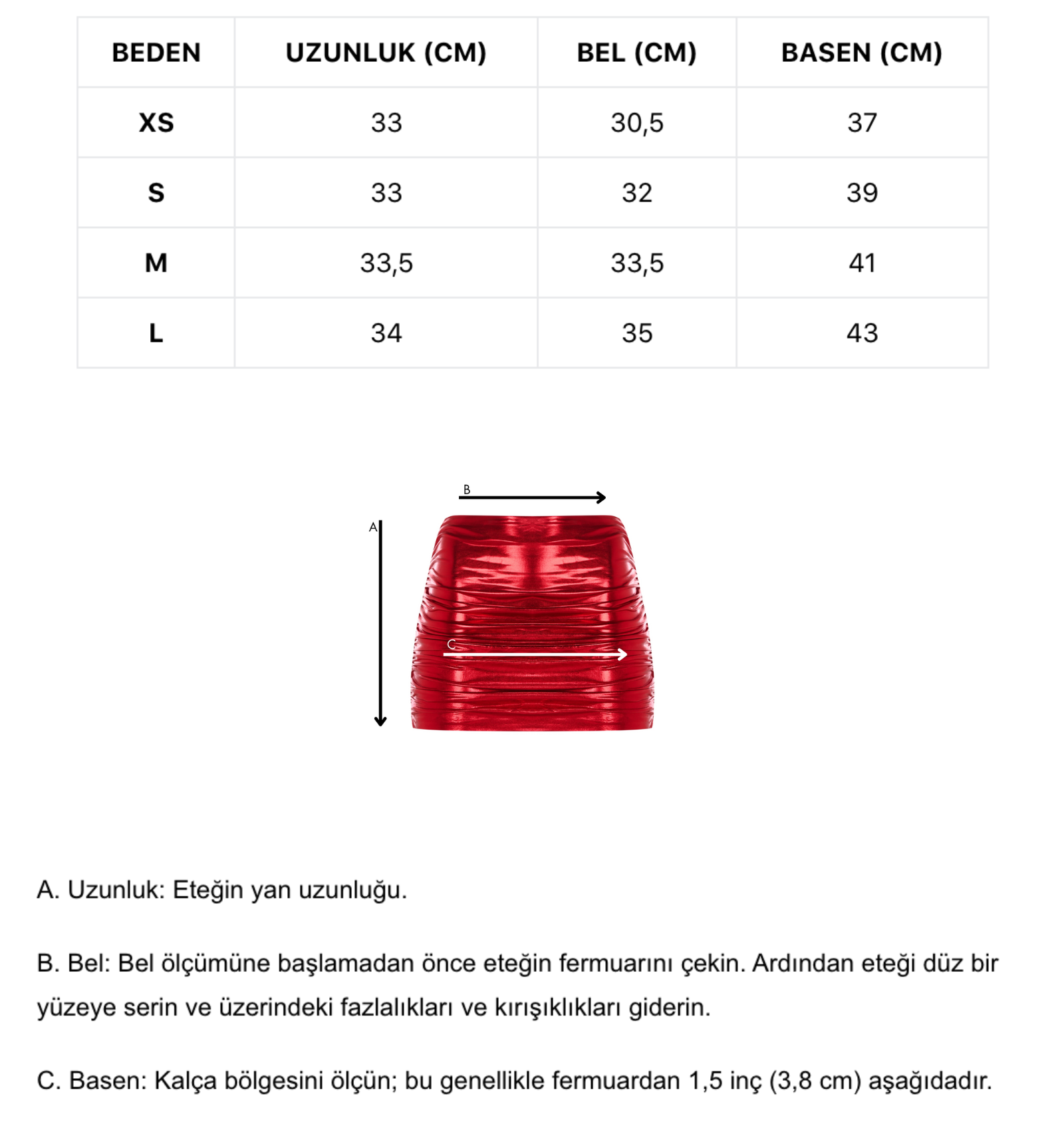 Mor metalik astarlı jarse kumaşlı mini etek