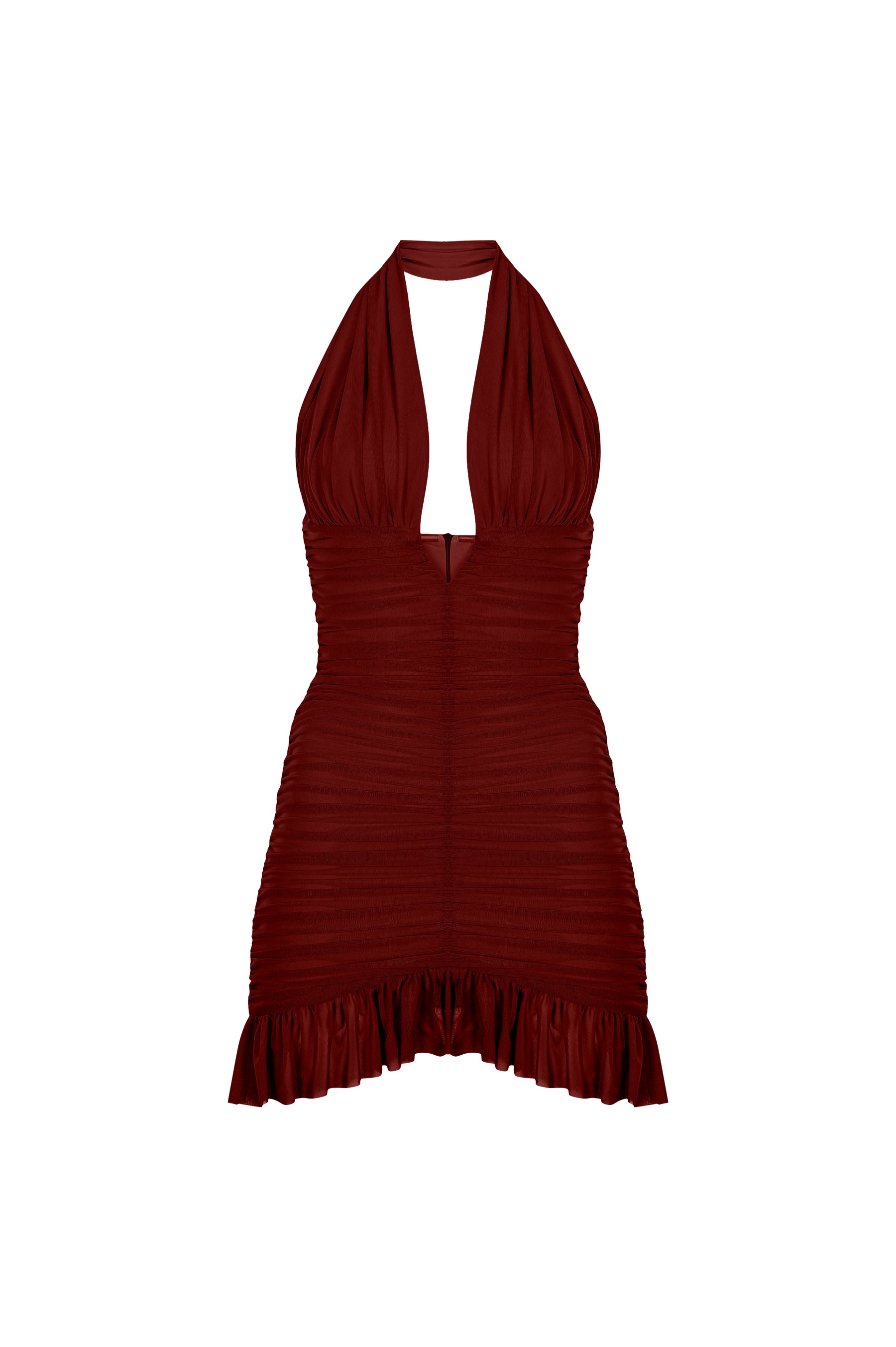 Temptress Tini Dress in Burgundy