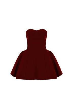 Crush Chronicles Dress in Burgundy