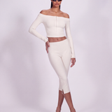 HOOKED UP TOP OFF-WHITE
