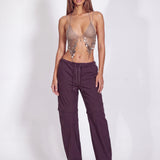 INTOXICATED PANTS IN PLUM