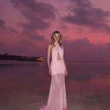 FORBIDDEN FRUIT DRESS IN BABY PINK