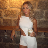 STAY MAD ASYMMETRIC TOP OFF-WHITE