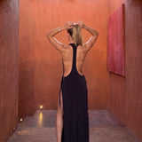 ALL EYES DRESS IN BLACK