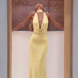 OBSESSED WITH ME MAXI DRESS IN BUTTER YELLOW