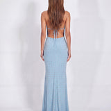 OBSESSED WITH ME MAXI DRESS IN BABY BLUE