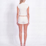 SILENT THREAT SHORTS IN OFF-WHITE