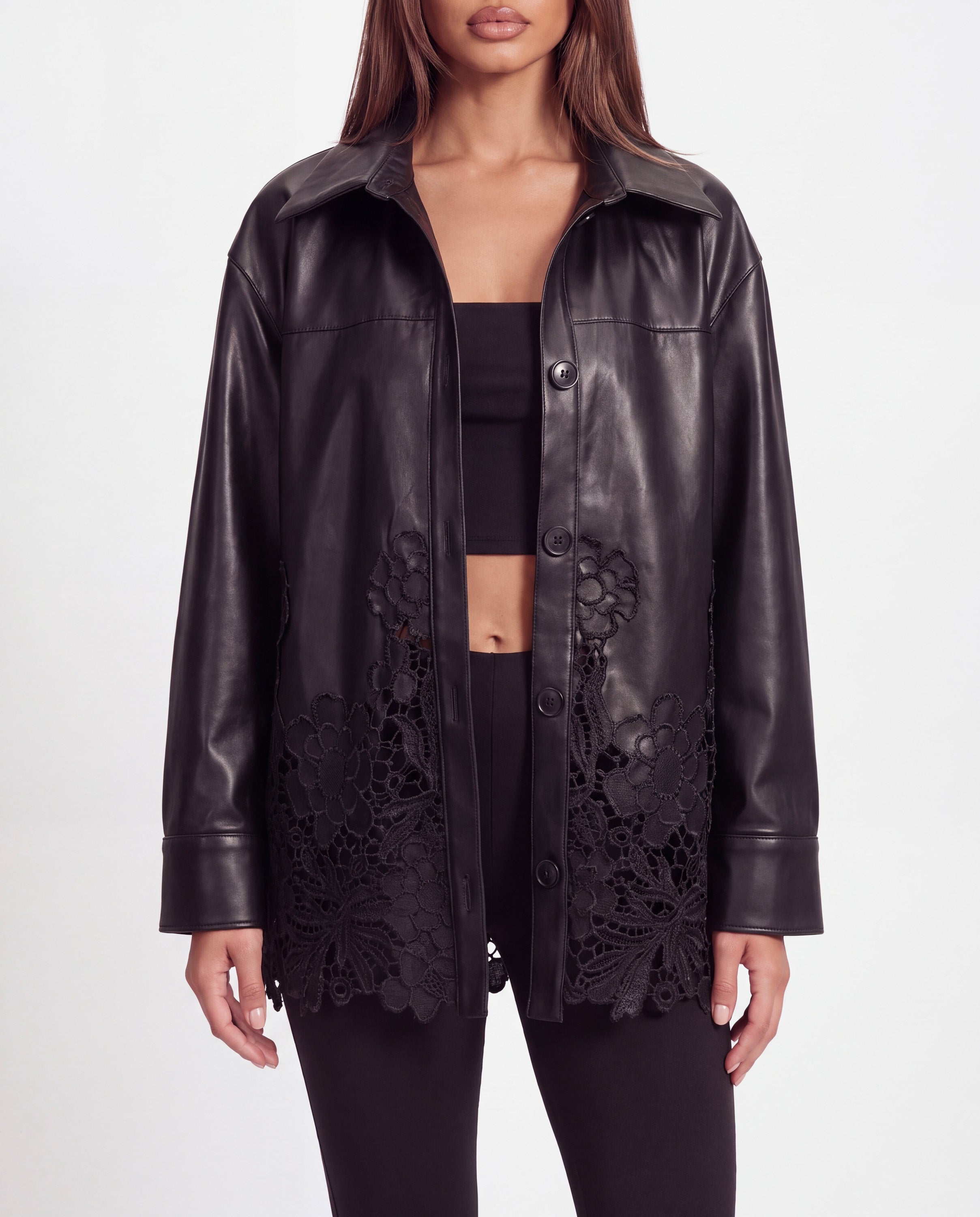 Khela Foul Play Jacket siyah kadın ceket