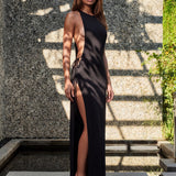 ALL EYES DRESS IN BLACK