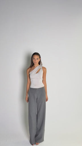 EXIT STRATEGY BEADED TOP GRAY