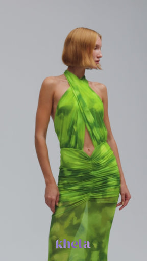 Forbidden Fruit Dress in Green