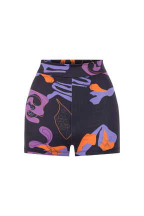 Tainted Flower Jersey Shorts